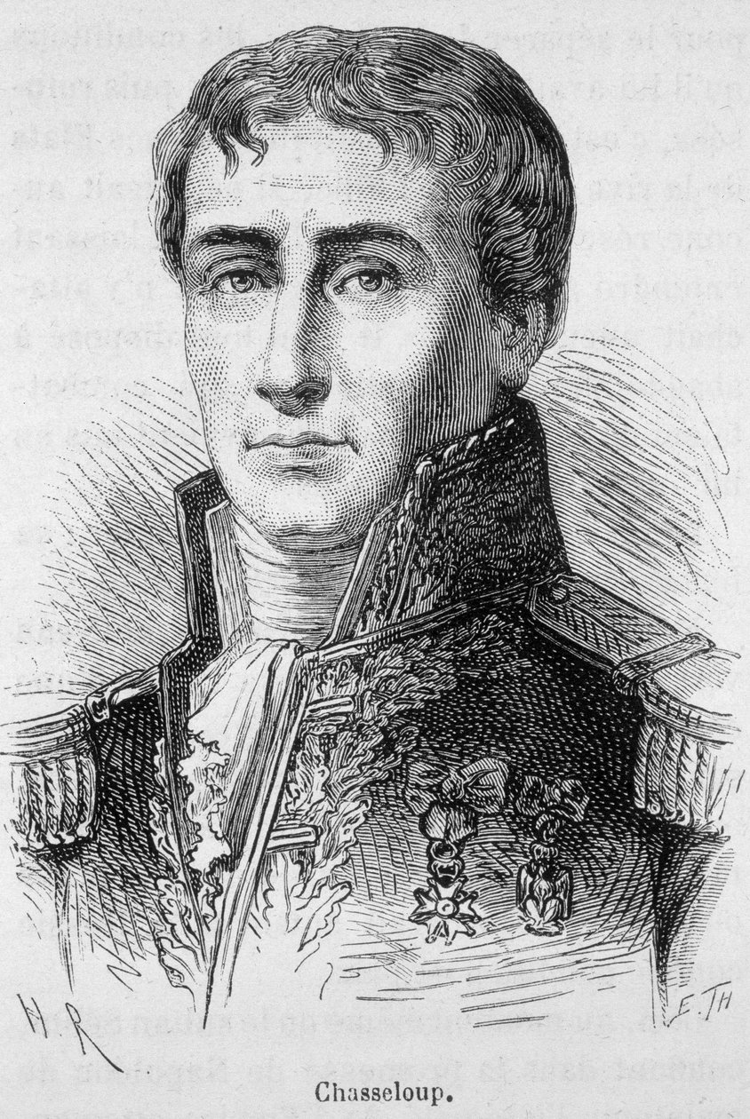 Retrato de François, Marquês de Chasseloup - Laubat, General e Engenheiro Francês (1754 - 1833) - em "L