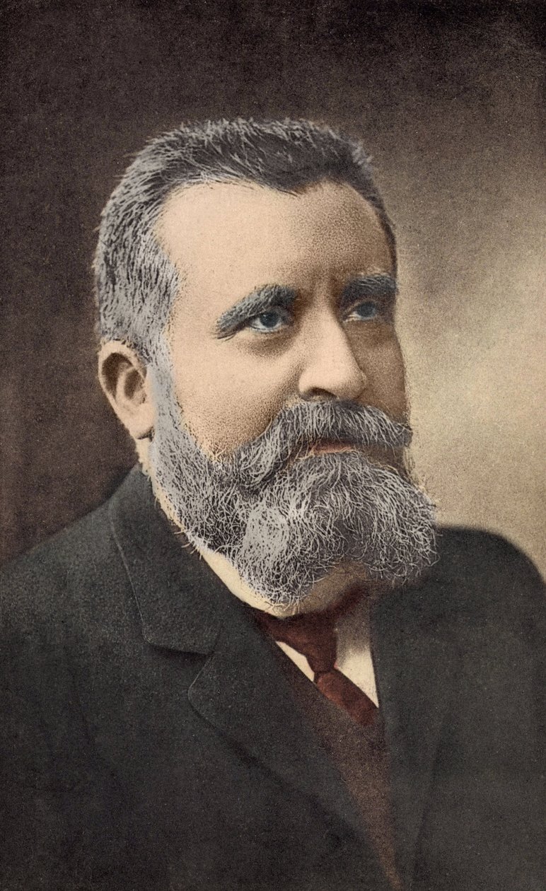 Retrato do político francês, Jean Jaures (1859-1914) de French School