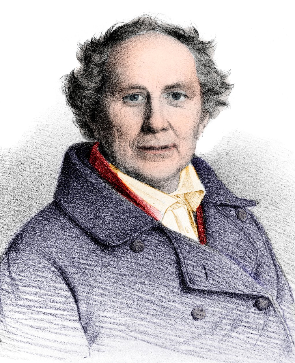 Retrato de Friedrich Wilhelm August Argelander (1799-1875), astrônomo alemão de French School