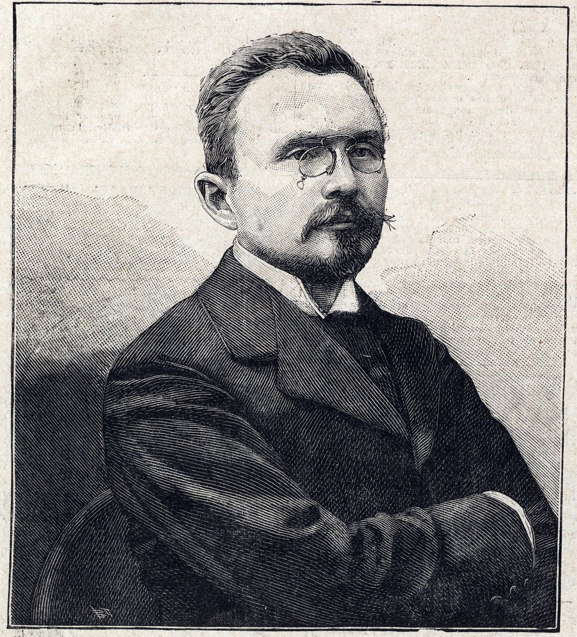 Retrato de Gabriel Albert Auguste Hanotaux diplomata, historiador e político francês (1853-1944). de French School