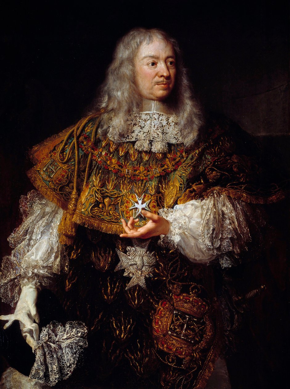 Retrato de Gabriel de Rochechouart (1600-1677) em grande traje de cavaleiro da Ordem do Espírito Santo de French School