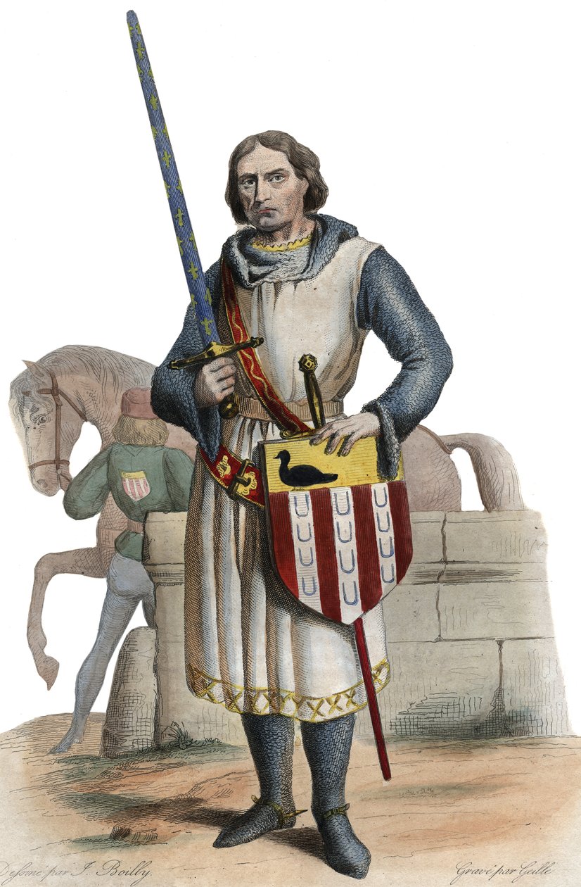Retrato de Gaucher V de Chastillon (c.1249-1329), condestável da França. de French School