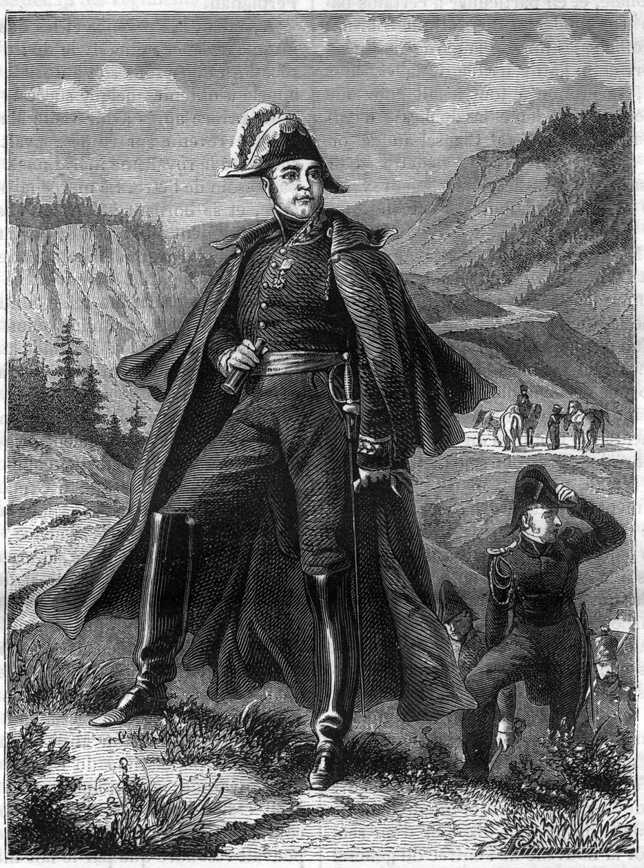 Retrato do General Lecourbe - Claude Joseph Comte Lecourbe, general francês (1758 -1815) - em "Histoire de l