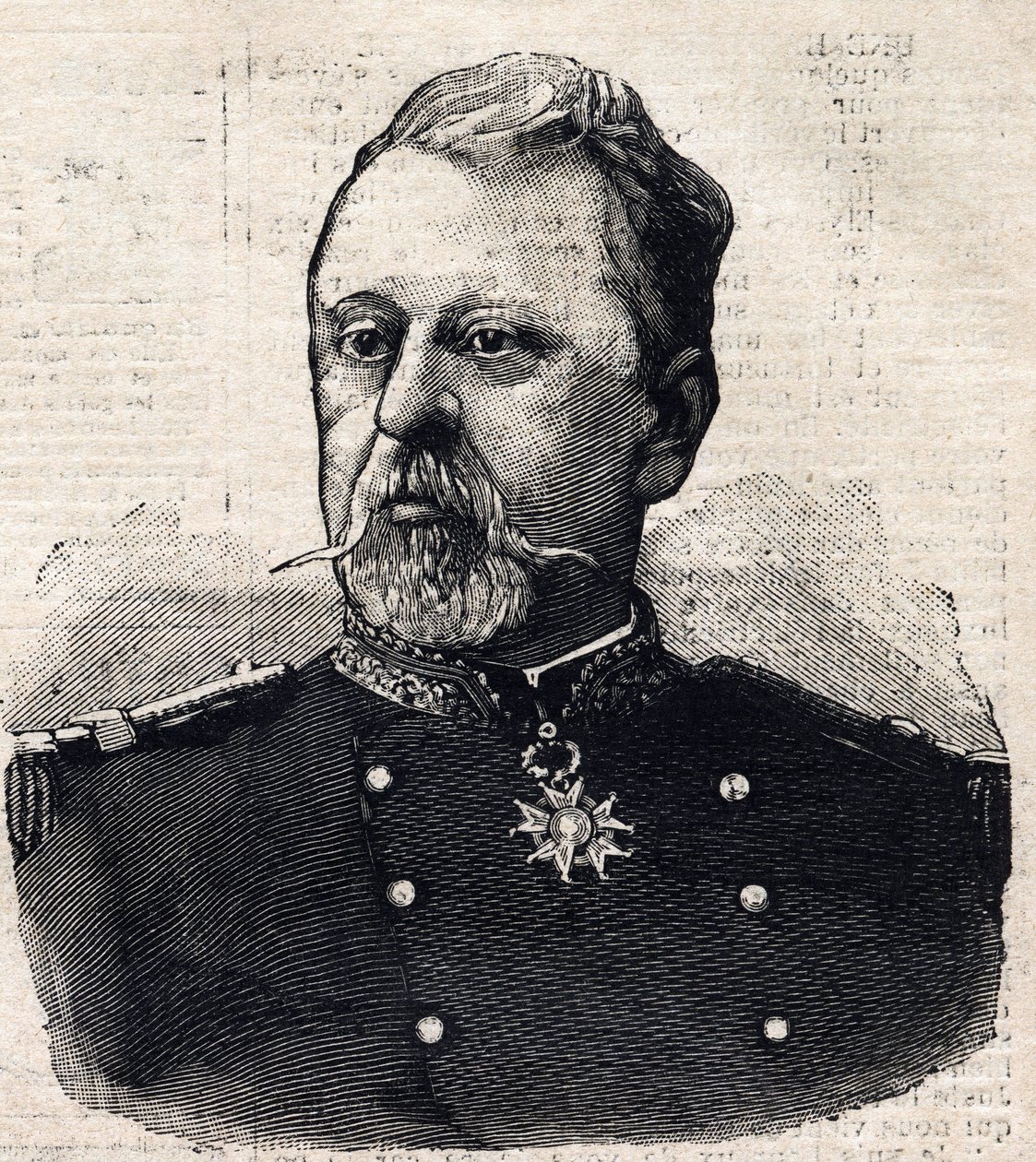 Retrato do General Poilloue de São Marte (São Marte) (1832-1897) de French School