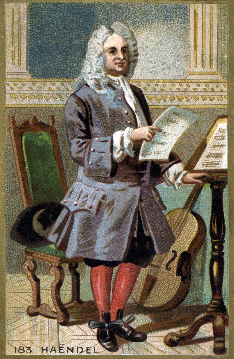 Retrato de George Frederick Handel (Georg Friedrich Handel) de French School