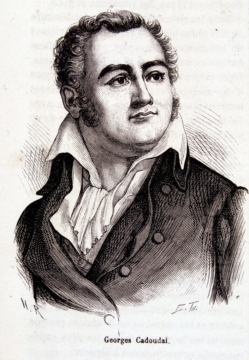Retrato de Georges Cadoudal - gravura de French School