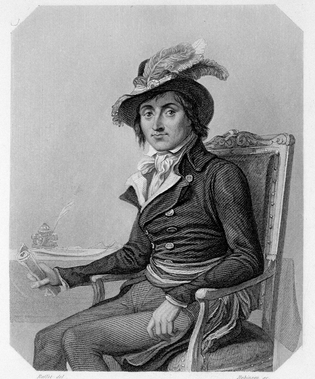 Retrato de Georges Couthon (1755-1794), político francês. Em "L