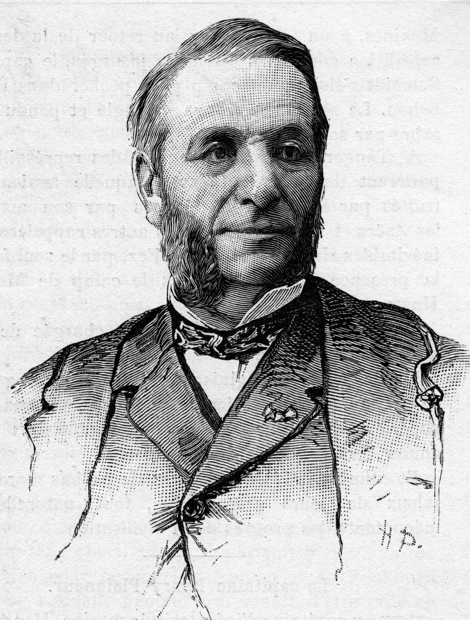 Retrato de Georges Guiffrey (1827-1887), senador dos Hautes Alpes entre 1879-1887. de French School