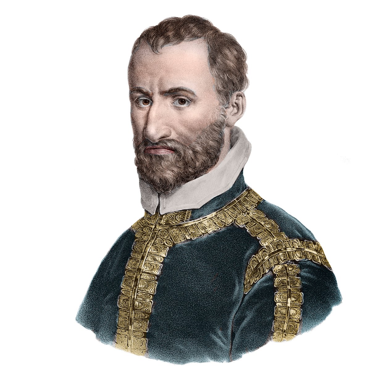 Retrato de Giovanni Pierluigi da Palestrina (1525-1594), compositor italiano. de French School