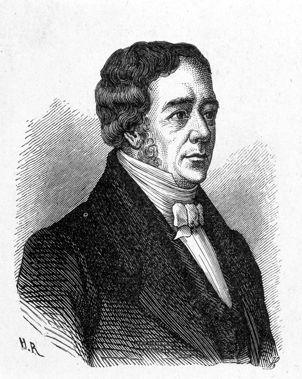Retrato de Hans Christian Oerested (Oersted ou Orsted de French School