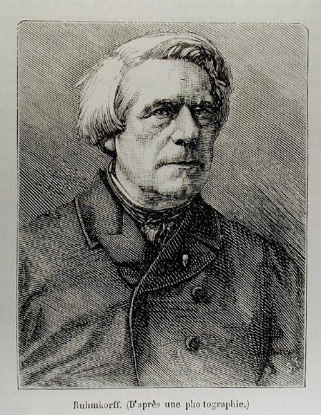 Retrato de Heinrich Daniel Ruhmkorff (1803-77) de French School