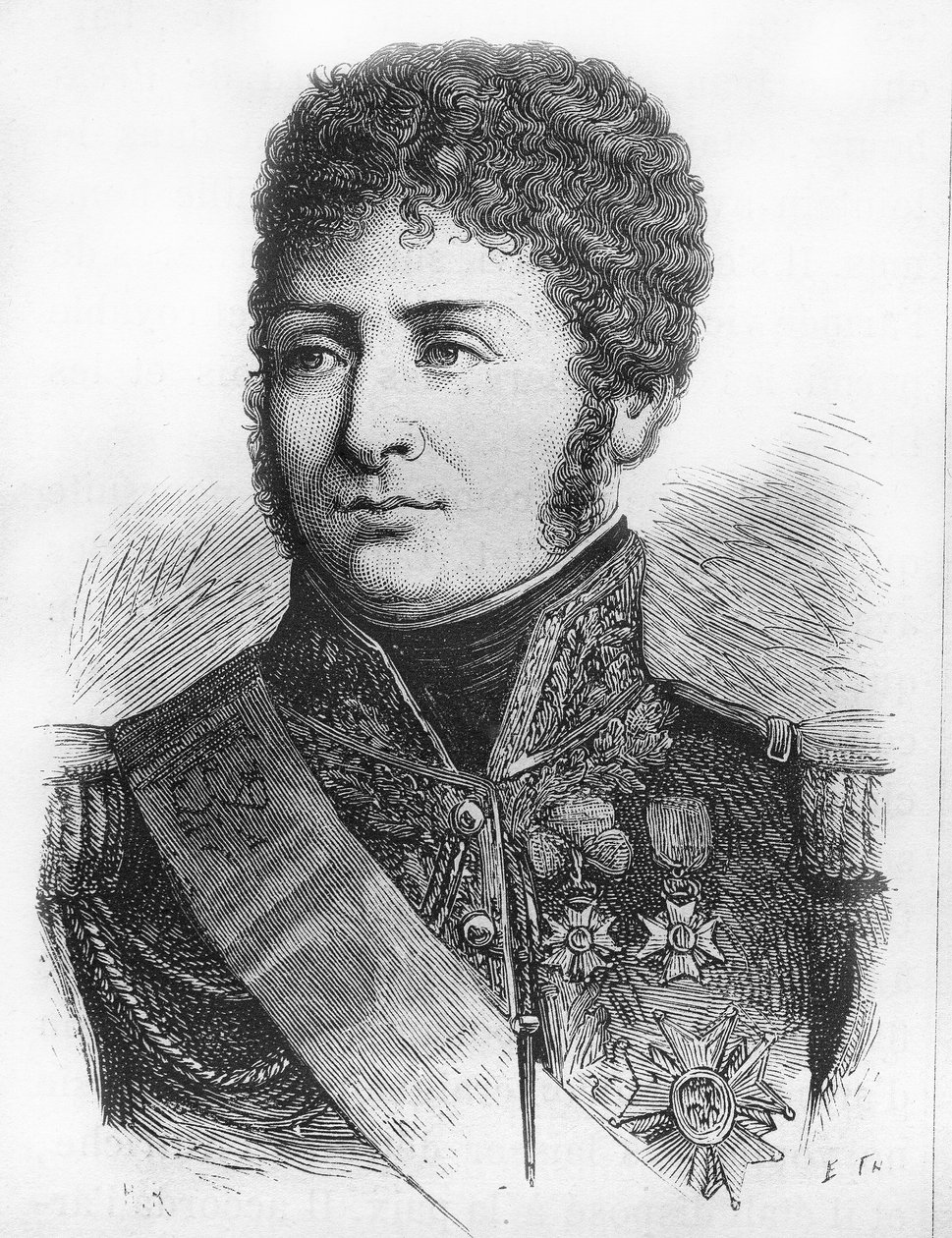 Retrato de Henri Clarke, general e político francês (Duque de Feltre 1809 de French School