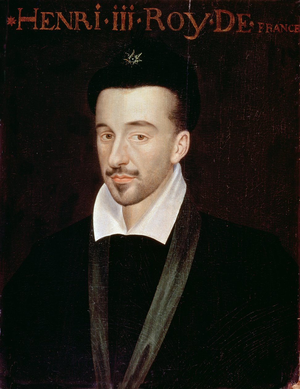 Retrato de Henrique III (1551-1589) de French School