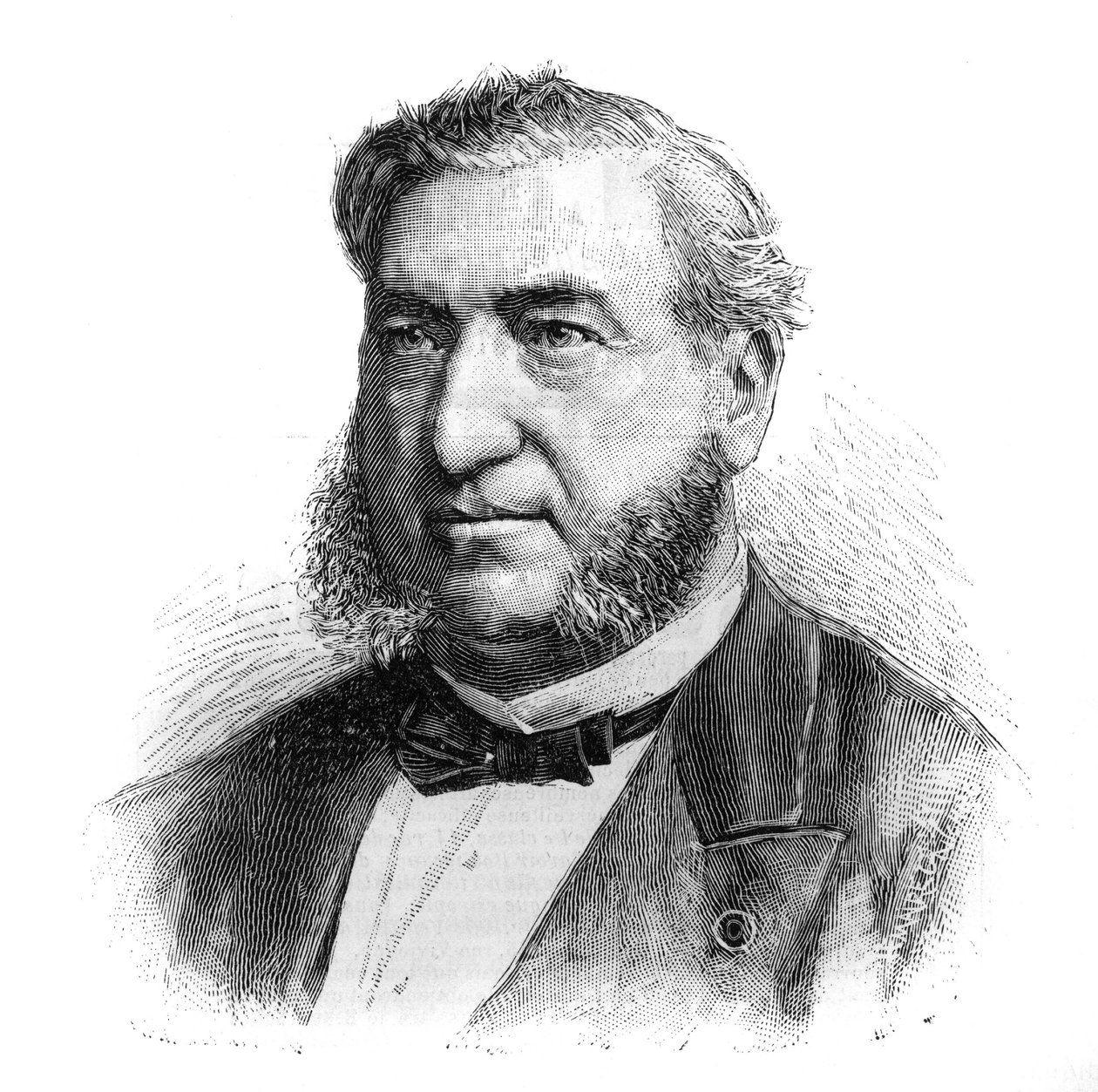 Retrato de Henri Legrand du Saulle (1830-1886), psiquiatra francês. Gravação em "Le Monde Illustré". de French School