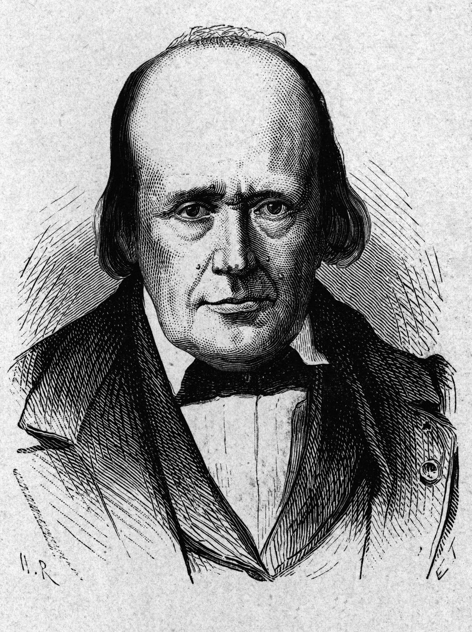 Retrato de Henri Milne - Edwards (1800 - 1885), fisiologista francês - no "Album de la Science; cientistas ilustres; Grandes descobertas" 1896. de French School