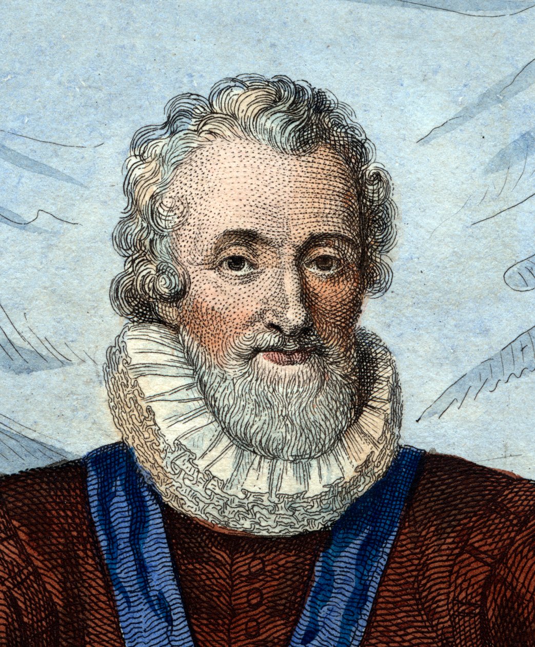 Retrato de Henrique IV (1553-1610), rei da França. de French School