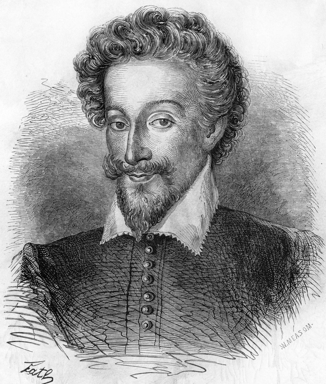 Retrato de Henrique IV (1553-1610), Rei de França. Em "Histoire Populaire de la France", sd. circa 1885. Gravura. de French School