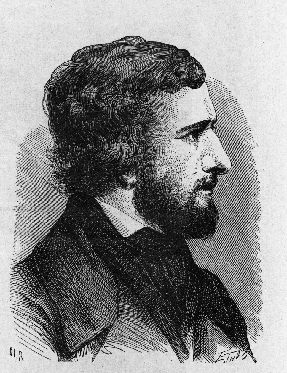 Retrato de Hippolyte Fizeau (1819 - 1896) - em "Álbum de Ciências; ilustres estudiosos; Grandes Descobertas" 1896. de French School