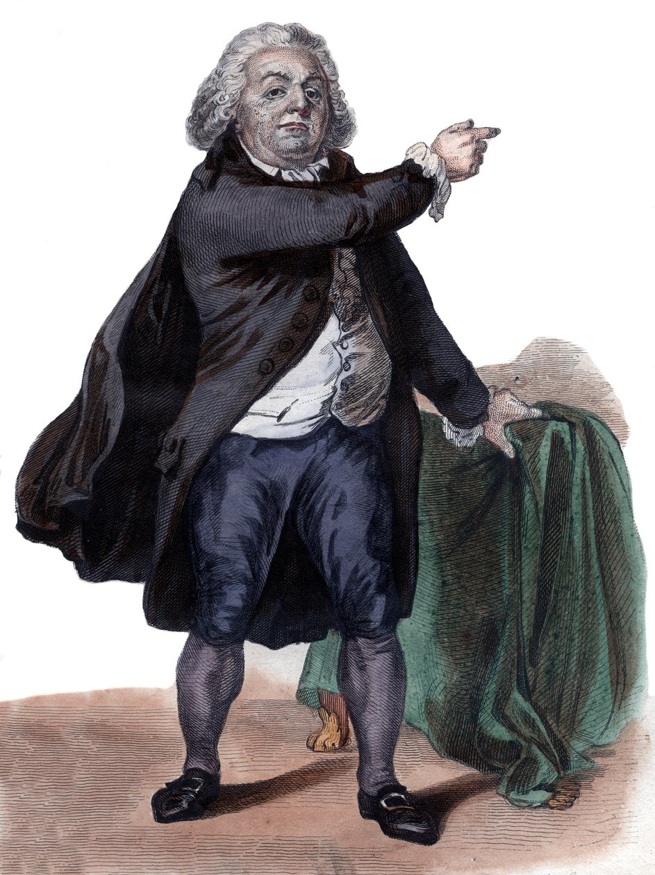 Retrato de honra Gabriel Riqueti, Conde de Mirabeau (1749-1791), político francês e revolucionário. de French School