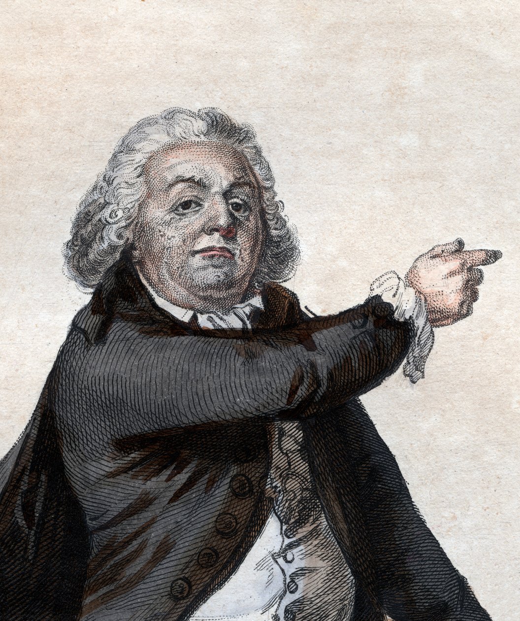 Retrato de honra Gabriel Riqueti, Conde de Mirabeau (1749-1791), político francês e revolucionário. de French School