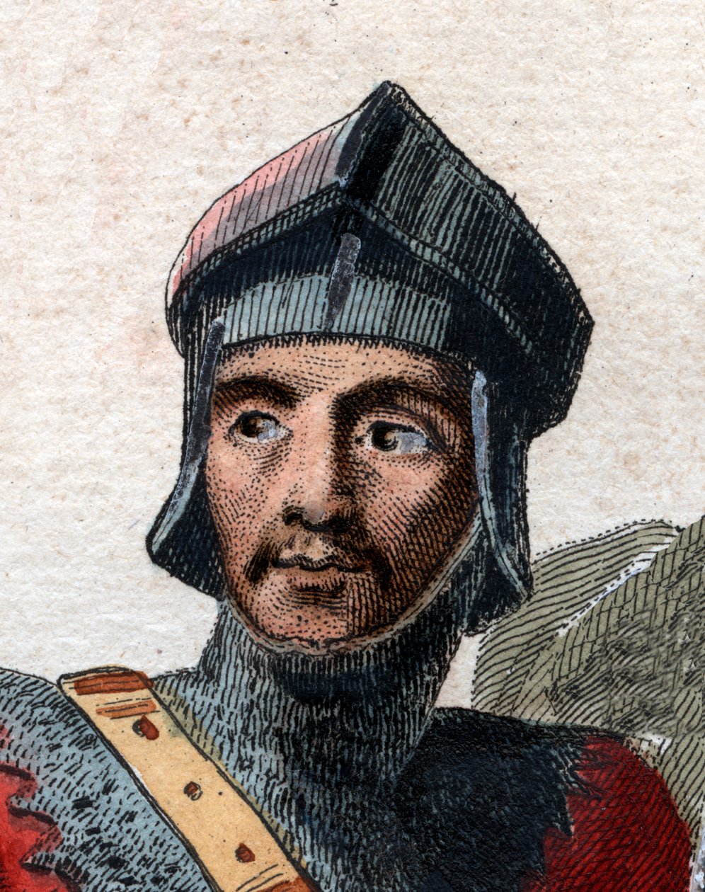 Retrato de Hugh I Capet (c.941-996), rei da França. de French School