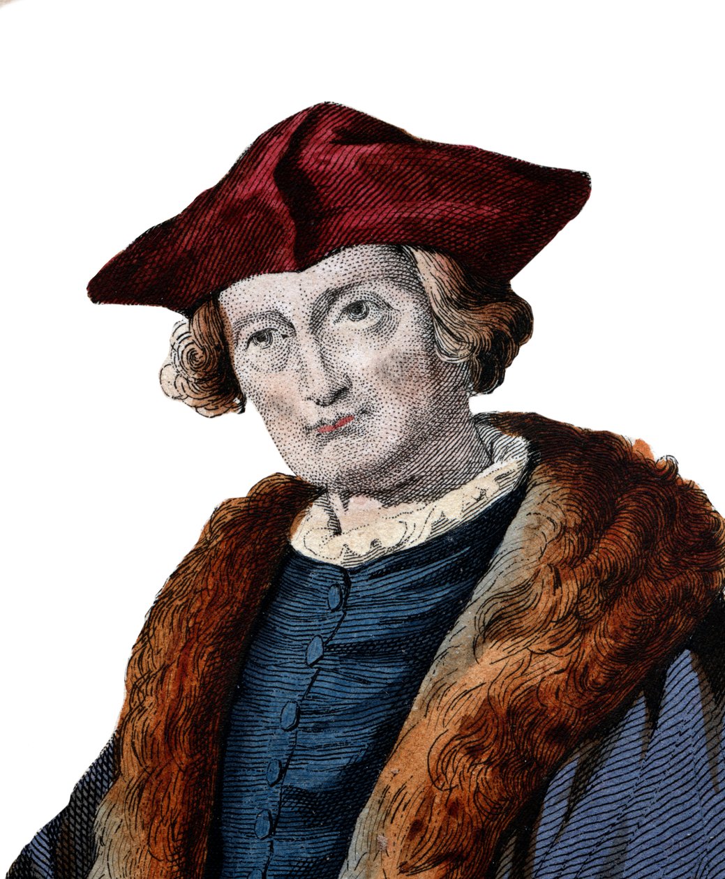 Retrato de Jacques Auguste de Thou (Thuanus) (1553-1617), Presidente do Parlamento de Paris. de French School