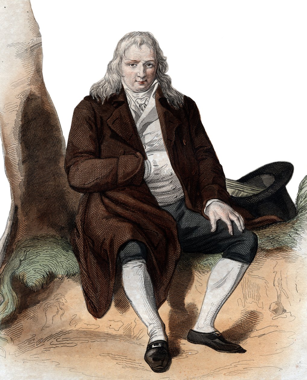 Retrato de Jacques Henri Bernardin de Saint Pierre (1737-1814), escritor e botânico francês. de French School