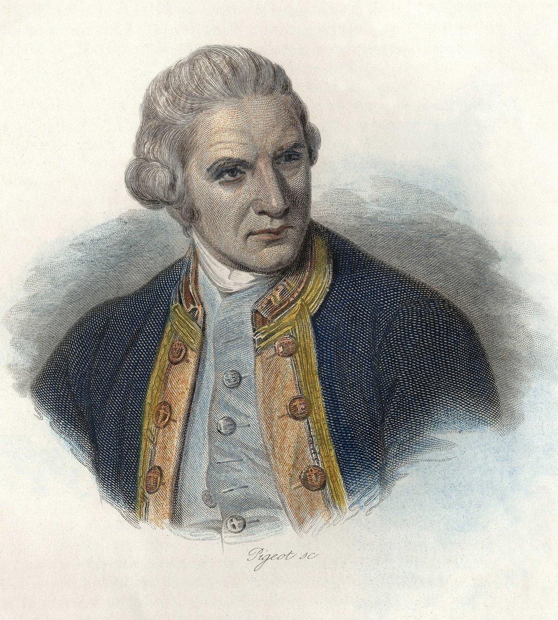 Retrato de James Cook de French School