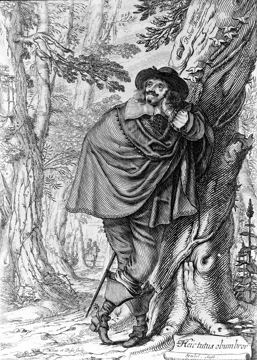 Retrato de James Howel, de Abraham Bosse e Claude Mellan, 1641 de French School