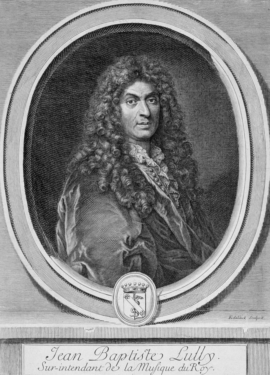 Retrato de Jean-Baptiste Lully (1632-87) de French School