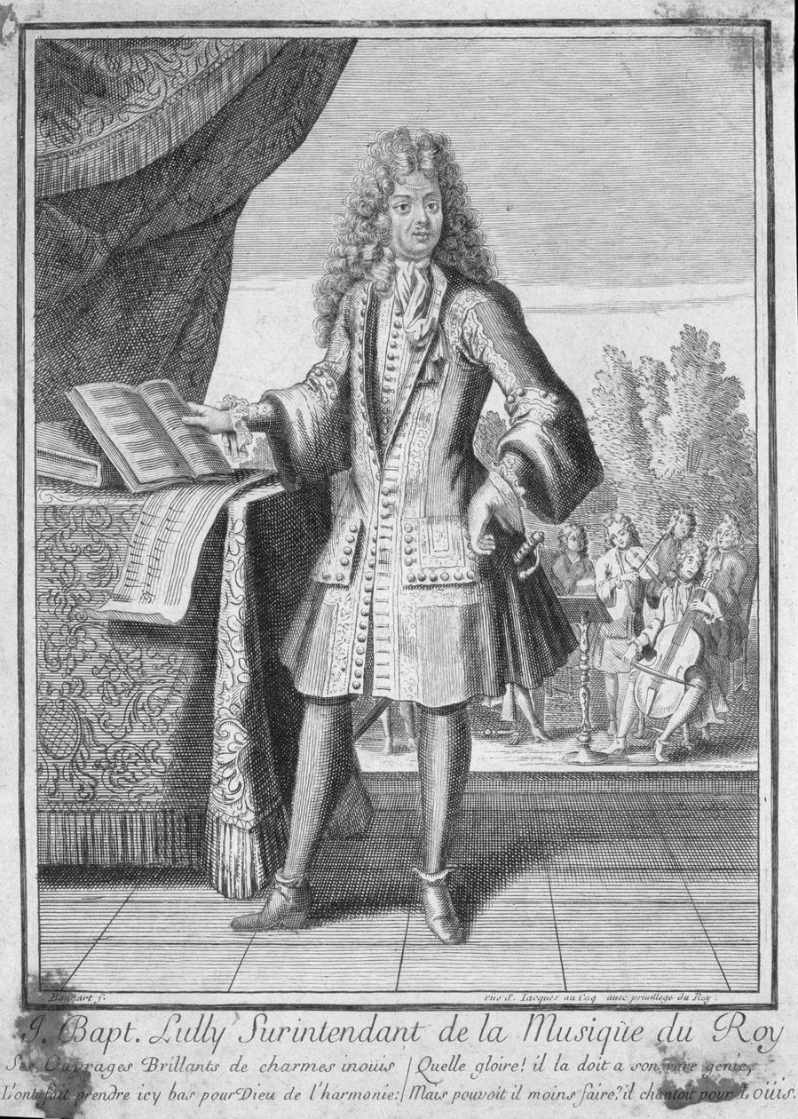 Retrato de Jean-Baptiste Lully (1632-87) de French School