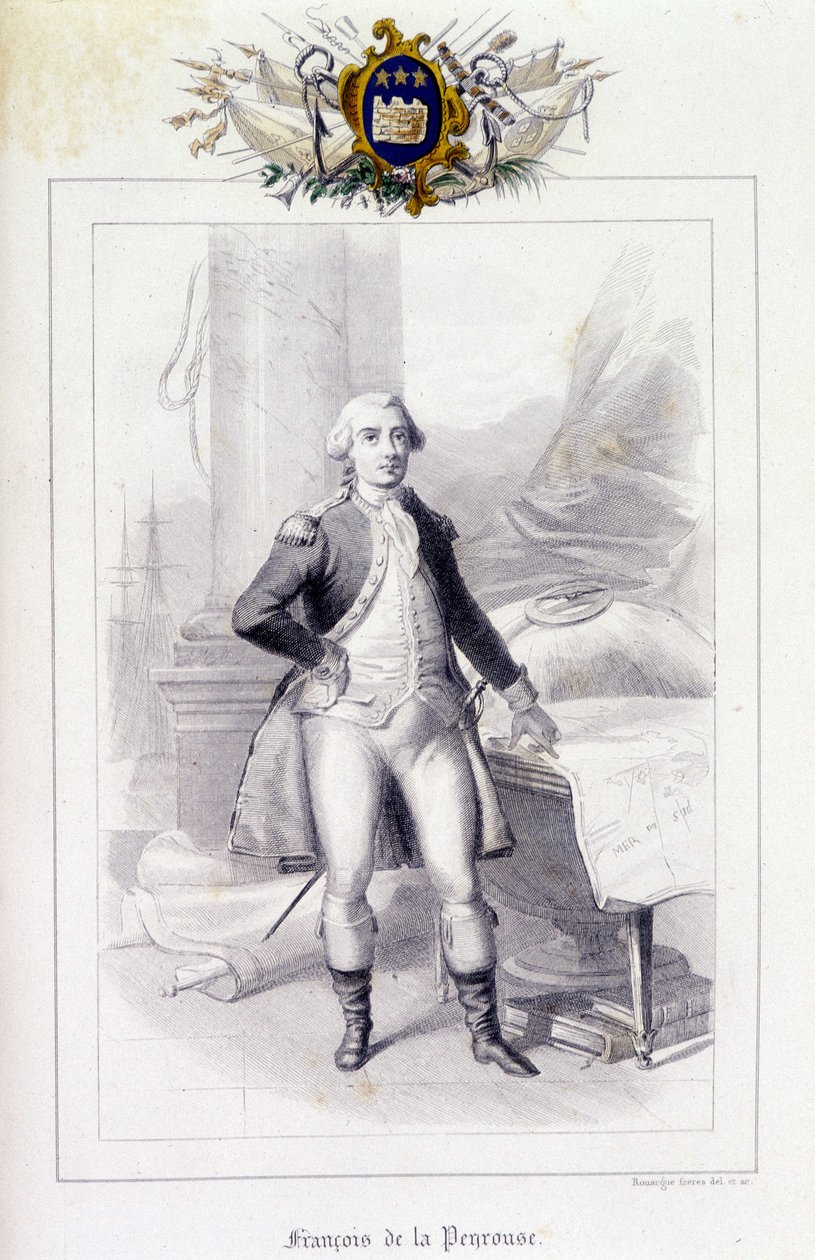 Retrato de Jean-François Galaup, conde de La Perouse (Jean Francois Laperouse de French School