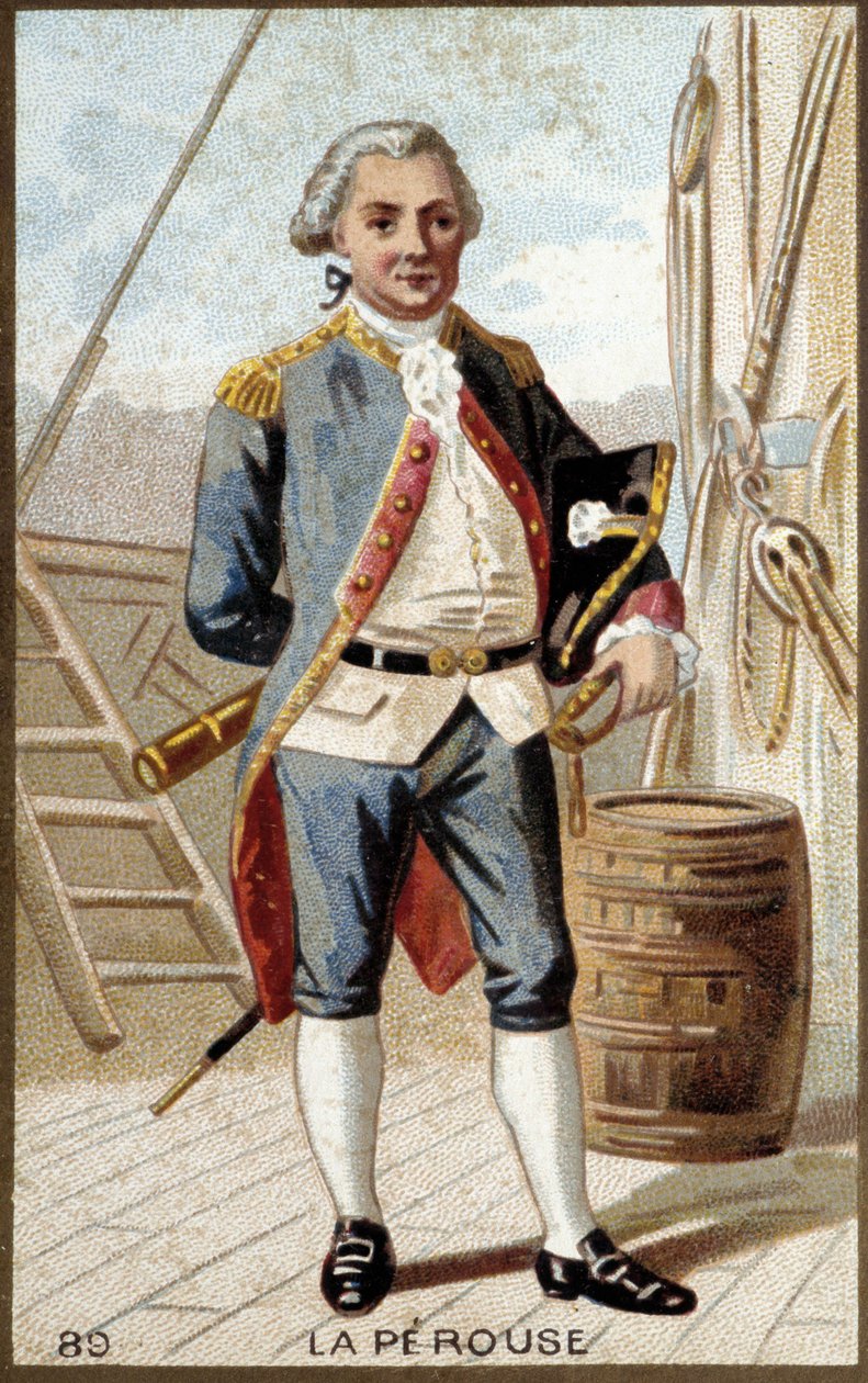 Retrato de Jean-Francois Galaup, Conde de La Perouse (Jean Francois Laperouse de French School