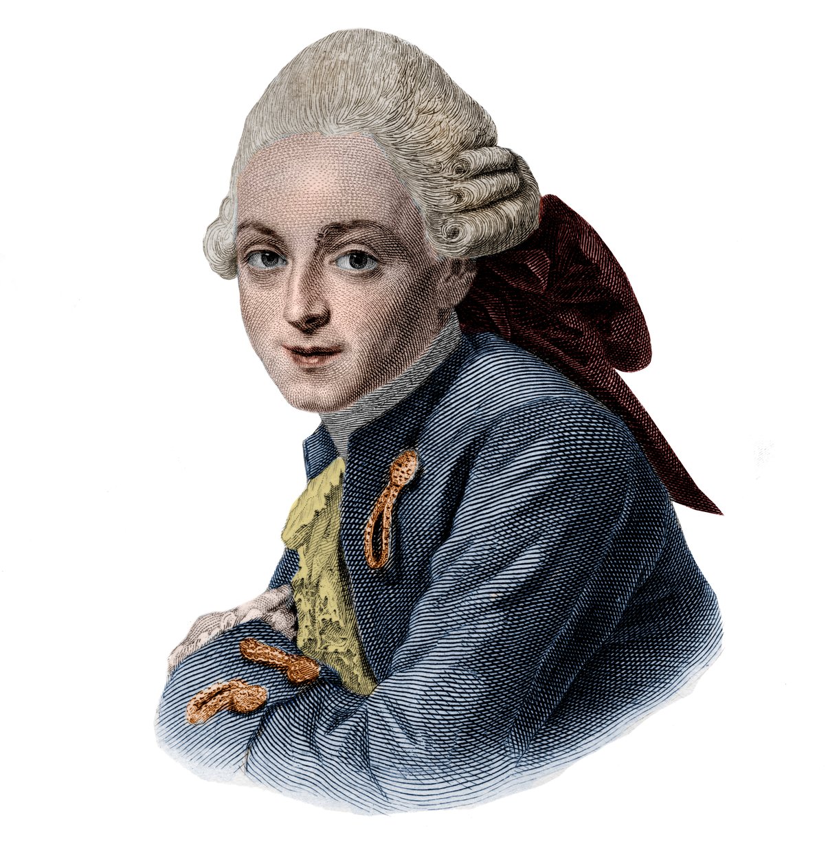 Retrato do arquiteto francês de Jean-Louis Archange (1750-1832). de French School