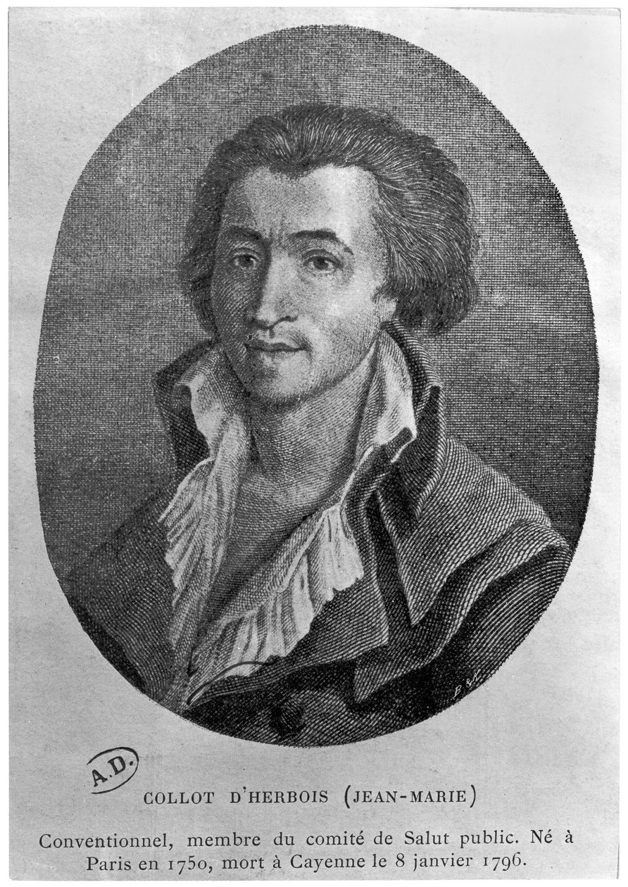 Retrato de Jean-Marie Collot d&39;Herbois (1750-96) de French School