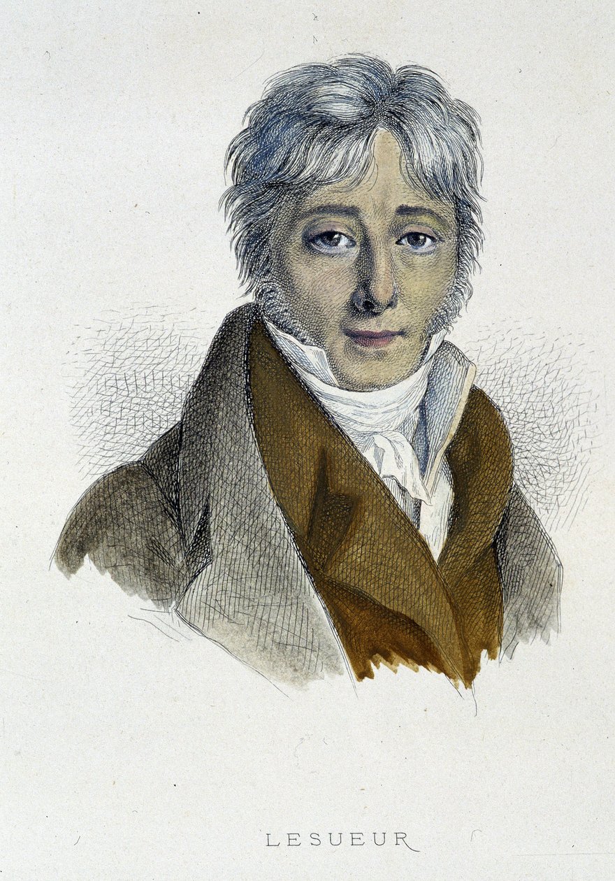 Retrato de Jean - François Lesueur - gravura de French School