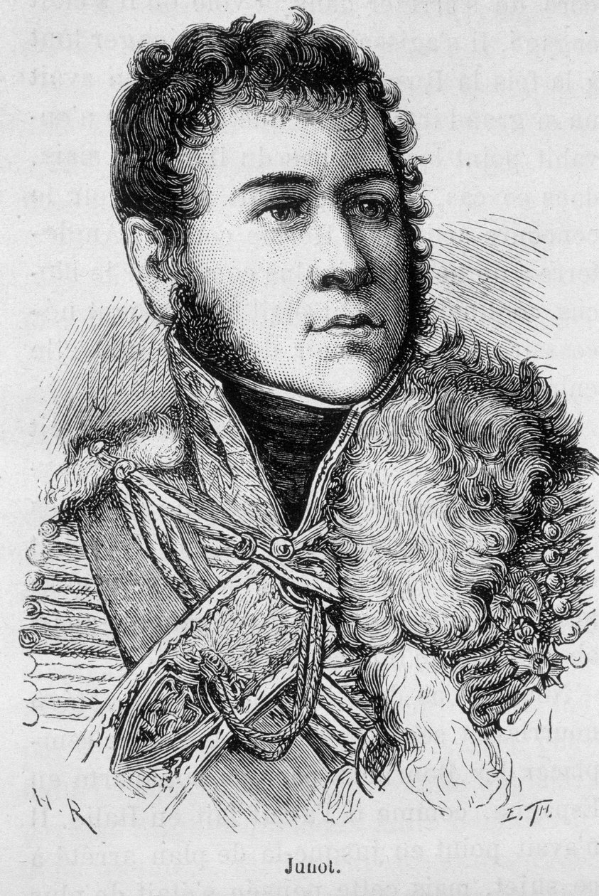 Retrato de Jean Andoche Junot (Jean-Andoche) (1771-1813), Duque de Abrantes, General francês - em "L
