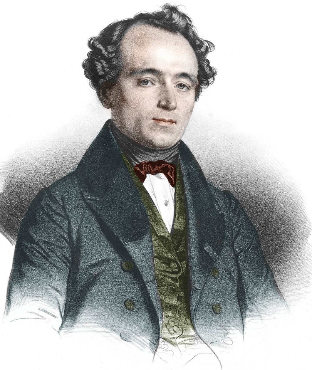 Retrato de Jean Baptiste (Jean-Baptiste) Andre Dumas (1800-1884) Químico francês. de French School