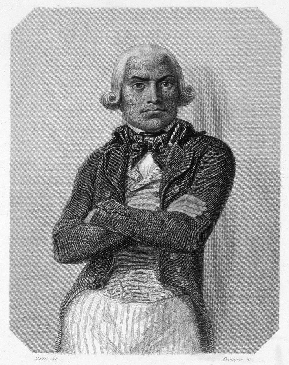 Retrato de Jean Baptiste Drouet, político francês (1763-1824). Em "L