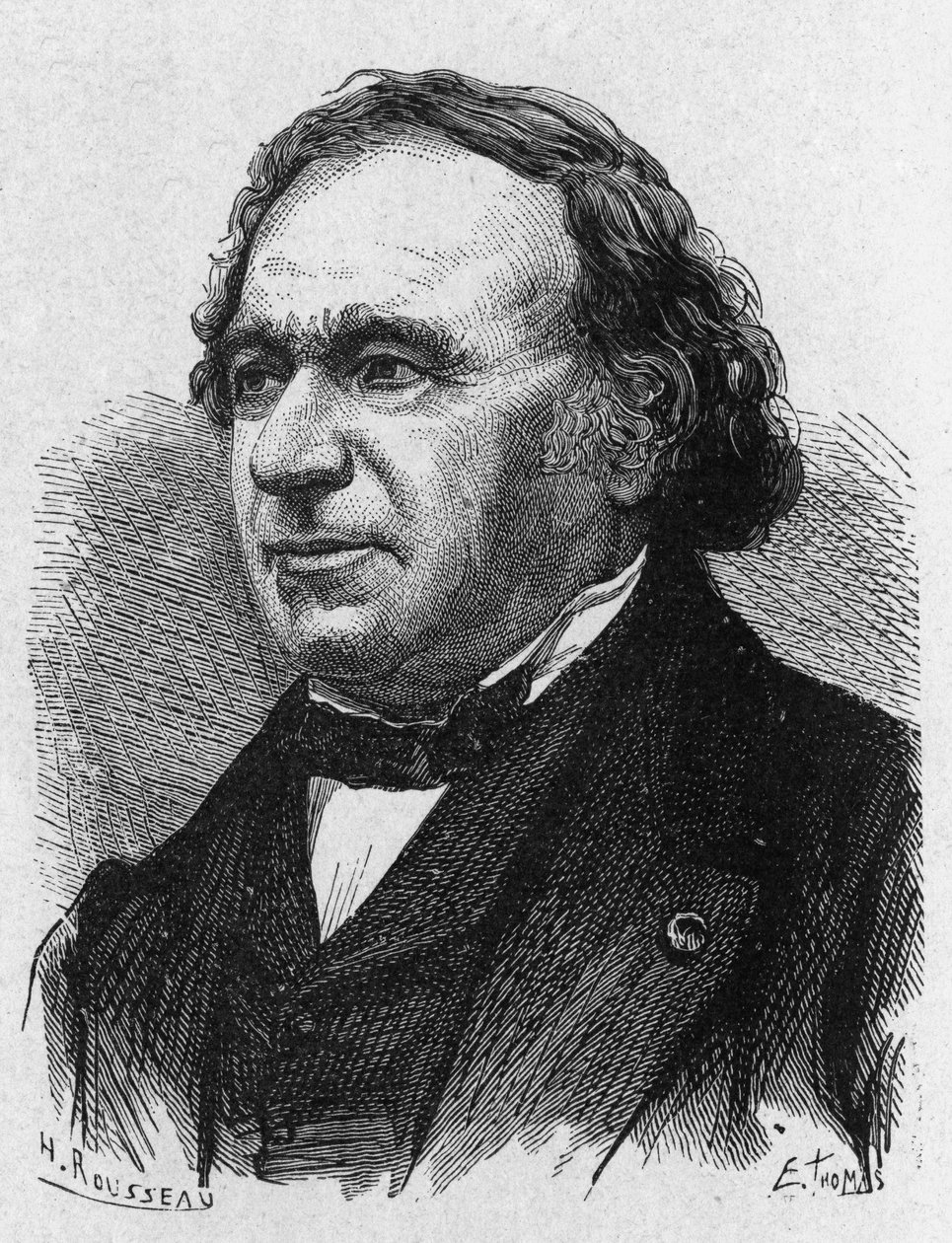 Retrato de Jean Baptiste Dumas (1700 - 1884) - em "Álbum de Ciências; ilustres estudiosos; Grandes Descobertas" 1896. de French School