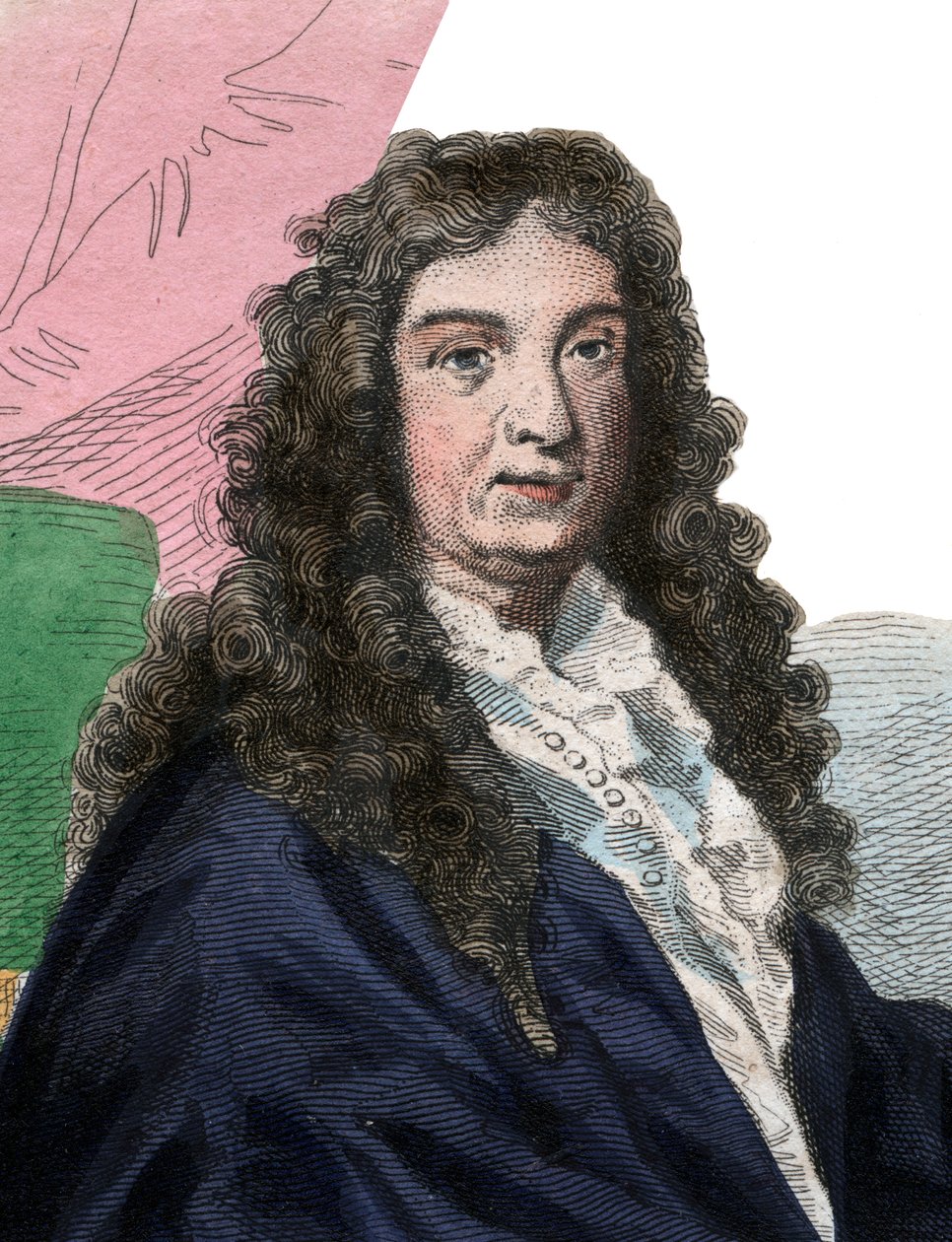 Retrato de Jean Baptiste Lully (1632-1687), compositor francês. de French School