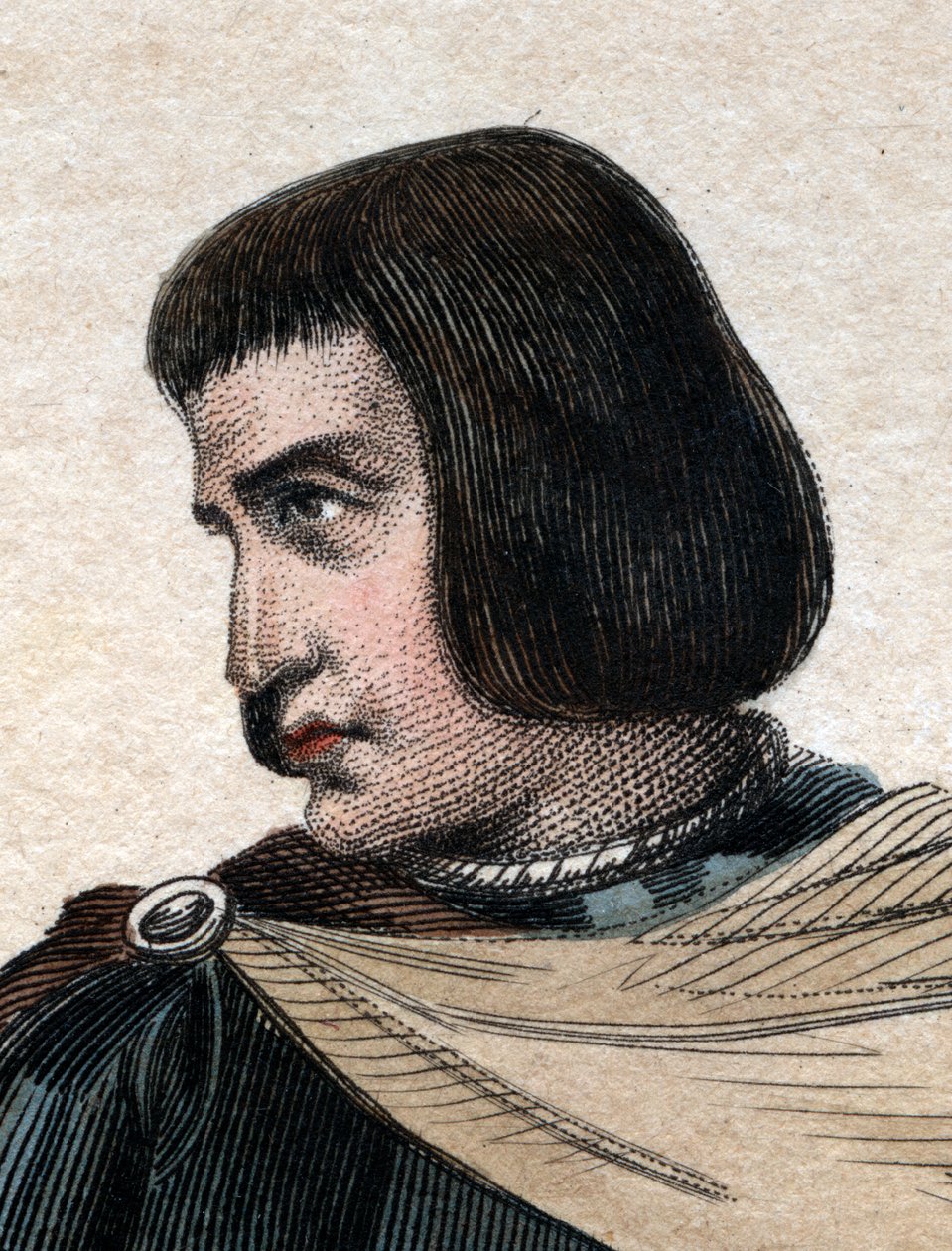Retrato de Jean Juvenal (Jouvenel) des Ursins (1360-1431), juiz francês. de French School