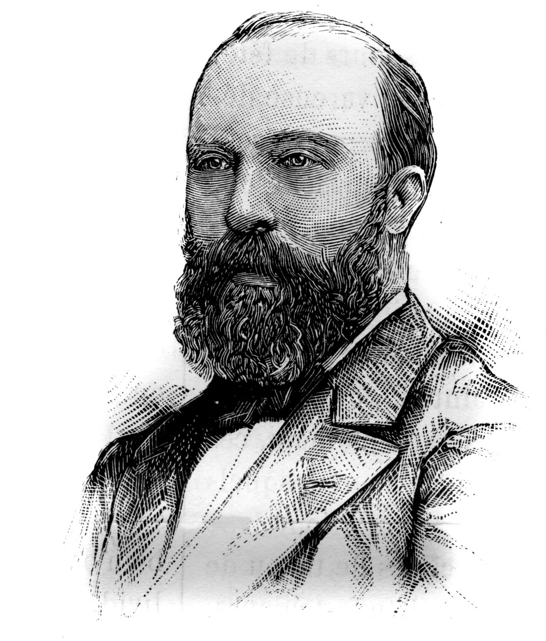 Retrato de Jean Marie Ferdinand Sarrien (1840-1915), político francês. Gravura em "Le Monde Illustré", 16 de janeiro de French School