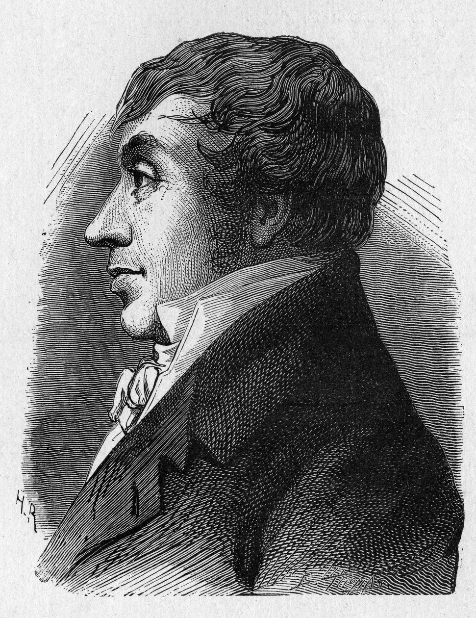 Retrato de Jean Marie Joseph (Jean-Marie-Joseph) Coutelle (1748-1835), comandante dos aerostiers militares sob a República - in "Album of Science; cientistas ilustres; Grandes Descobertas" 1896 de French School