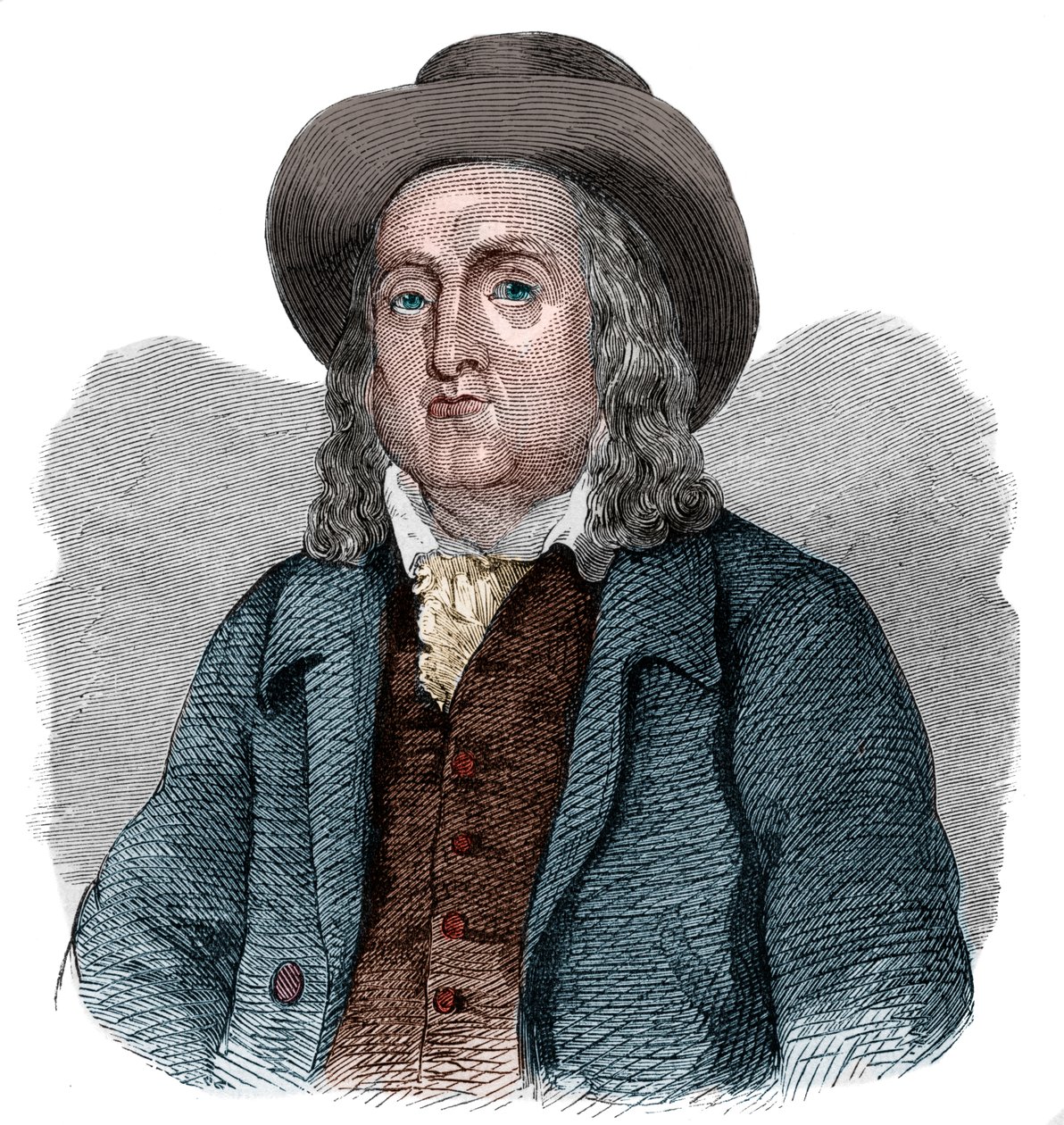 Retrato de Jeremy Bentham (1748-1832), filósofo inglês, economista e jurista teórico. de French School