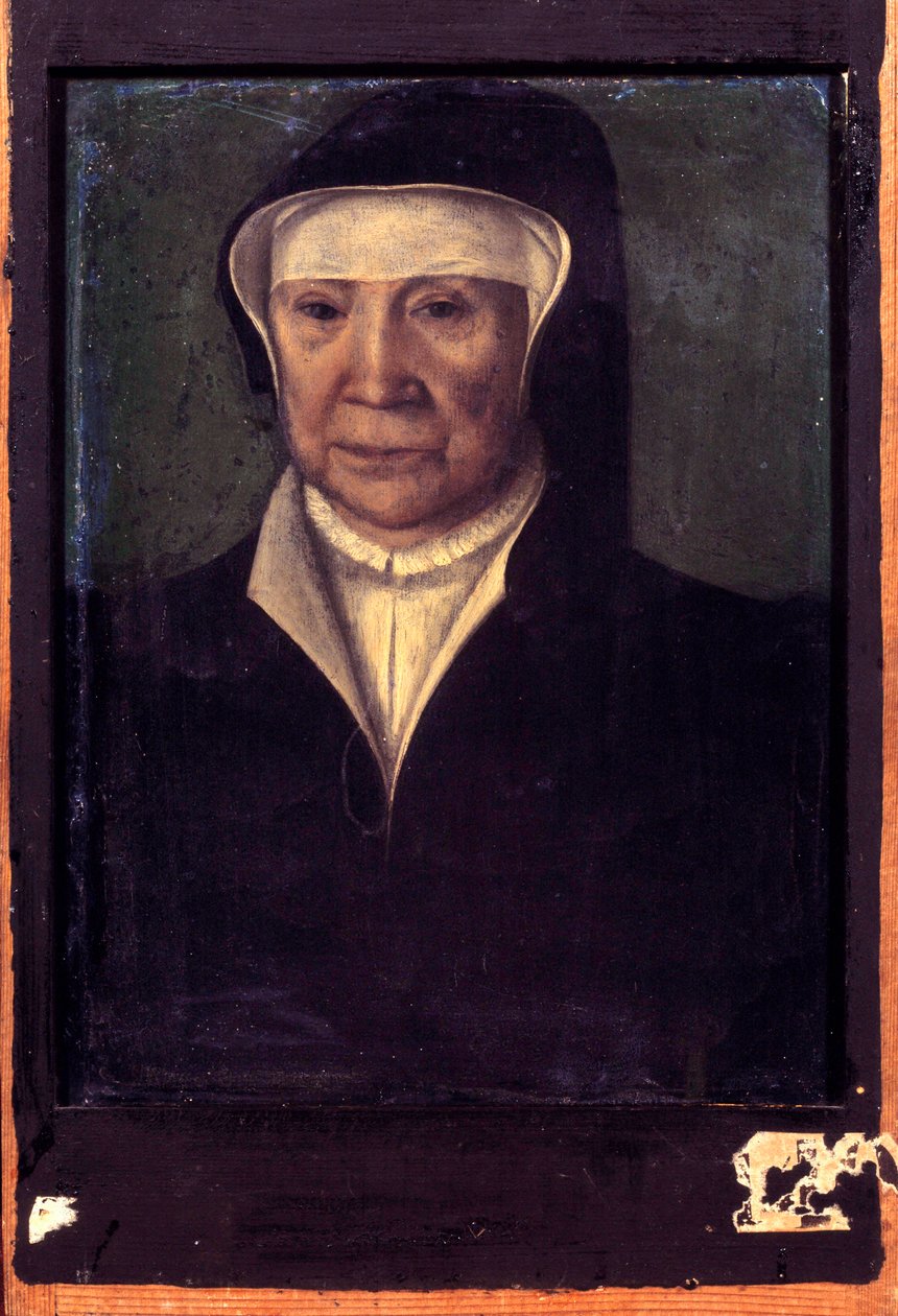 Retrato de Joana de Navarra (1273-1305), Rainha de França Pintura da Escola Francesa. Século XVI. Dim. 0,25 x 0,20 m. Versalhes. Museu do Chateau de French School