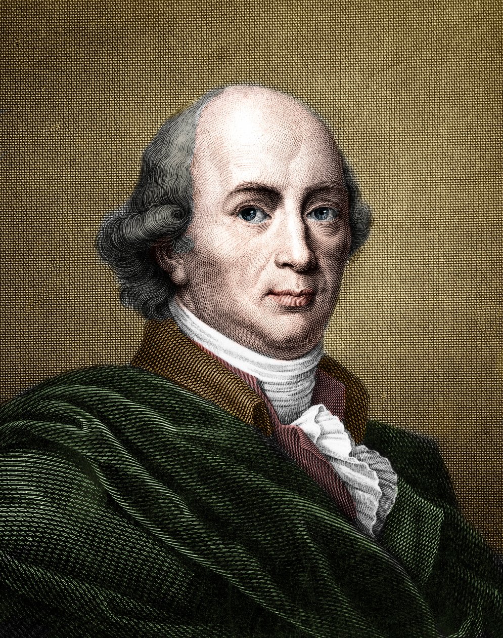 Retrato de Johann Gottfried Herder (1744-1803) Filósofo e escritor alemão. (coloração posterior) de French School