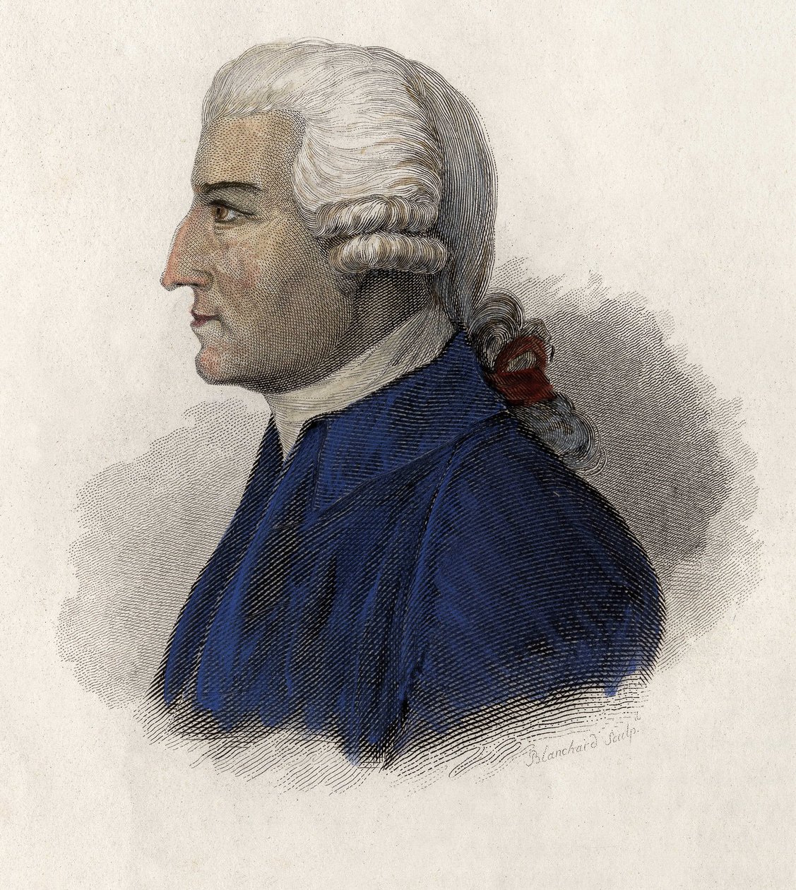 Retrato de John Howard (1727-1790), político inglês. em "Portraits of Useful Men" (Retratos de Homens Úteis) de French School