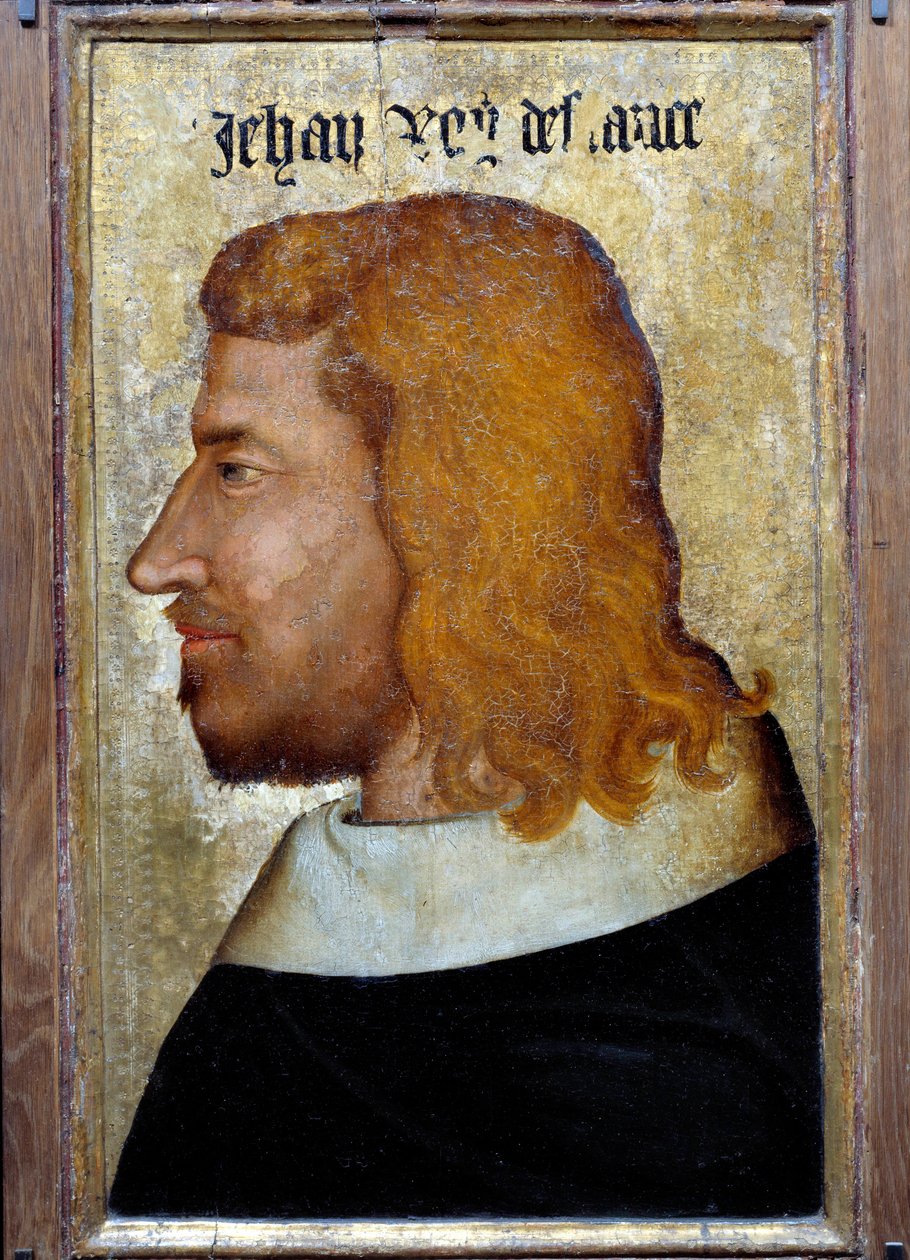 Retrato de João II o Bom (1319-1364), Rei da França Pintura da Escola Francesa. Século XIV. Dim. 0,6x0,4 m. - Retrato de João II o Bom (1319-1364), Rei de França. Pintura da Escola Francesa. Século XIV. 0,6 x 0,4 m. - Museu do Louvre, Paris. de French School
