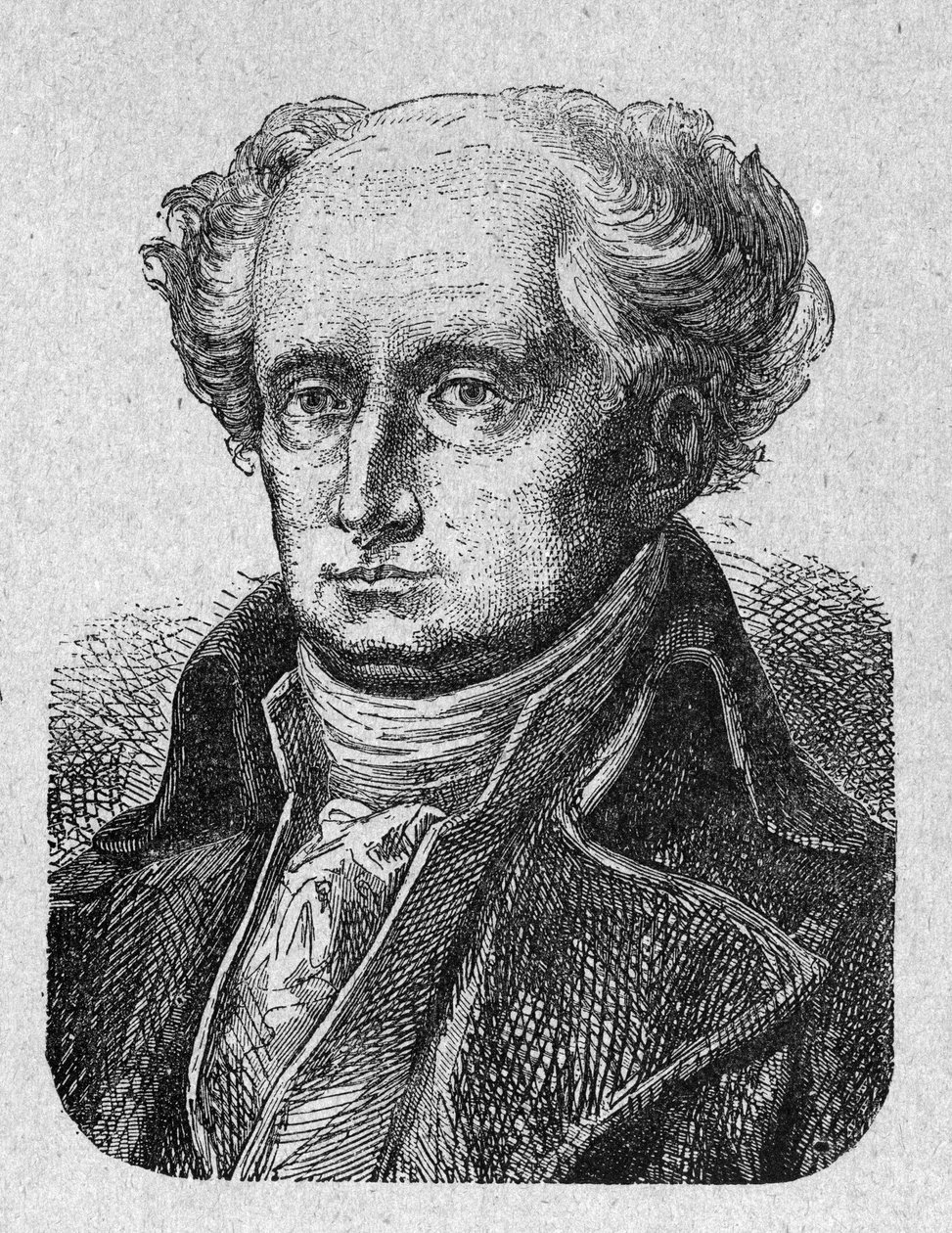 Retrato de Joseph Jerome Simeon (1749-1842), advogado e político francês Engraving de 1889. Coleção privada. de French School